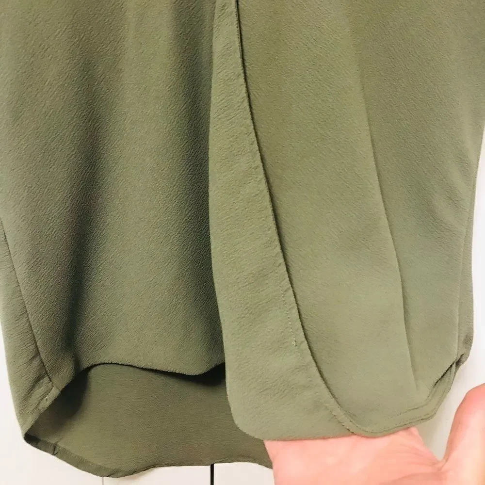 ‎Michael Kors Drape-front Tie Sleeve Blouse